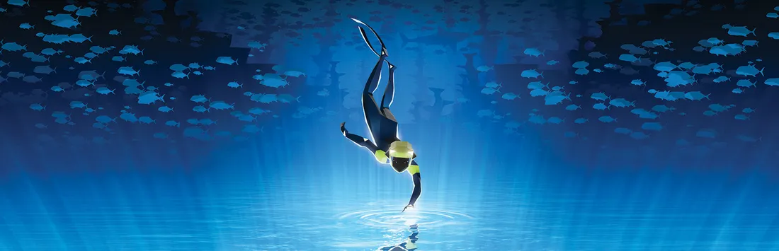 Underwater artwork from ABZÛ